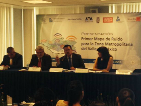 Presentación del Primer Mapa de Ruido para la Zona Metropolitana del Valle de México, en el marco del foro de discusión y análisis "El ruido en la ciu