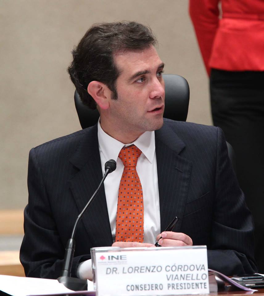 Lorenzo Córdova, consejero presidente del Instituto Nacional Electoral.