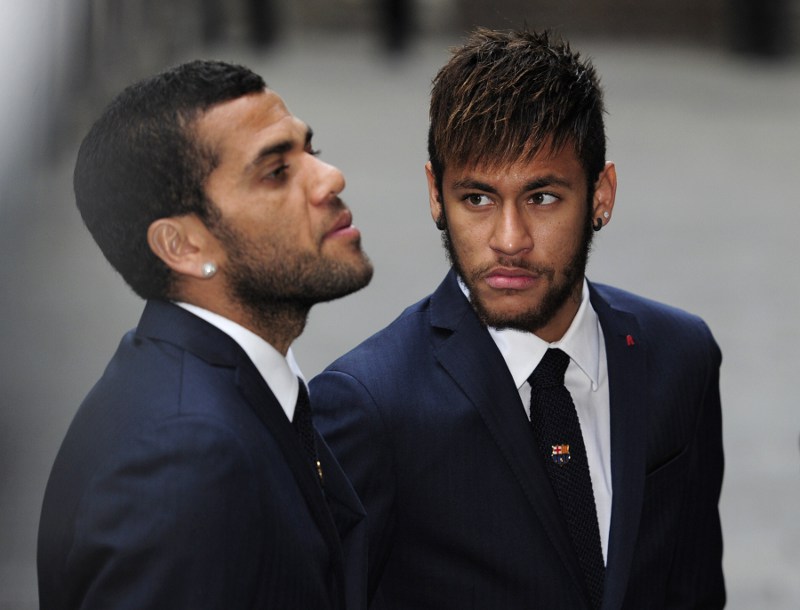 Dani Alves y Neymar 