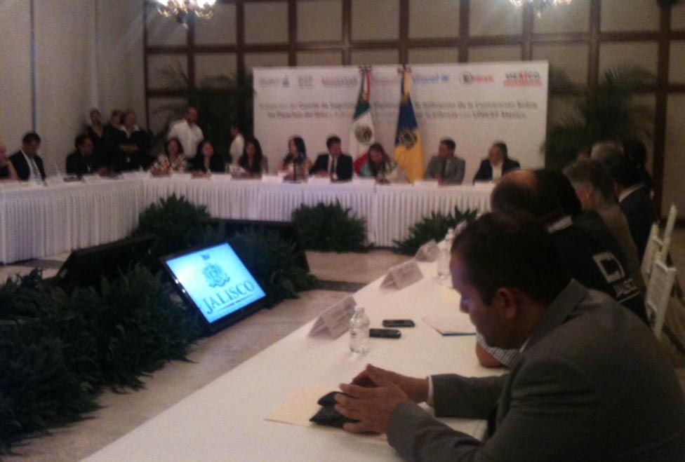 Evento donde se realizó la firma del acuerdo 10 X la infancia Unicef México. 