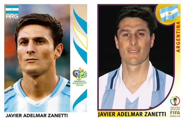 Jugadores en album Panini