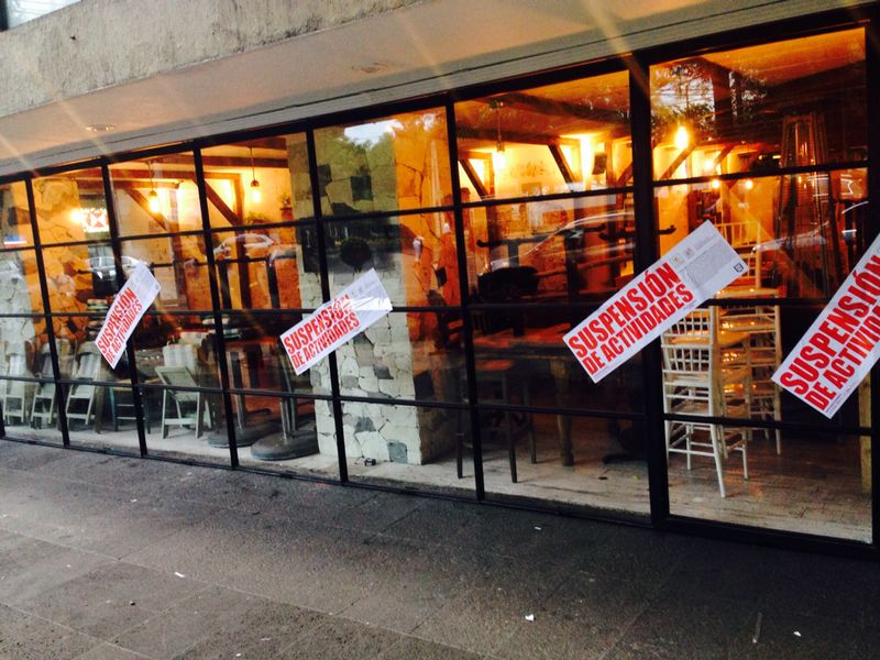 El restaurante Mythos, ubicado en Polanco, fue clausurado.
