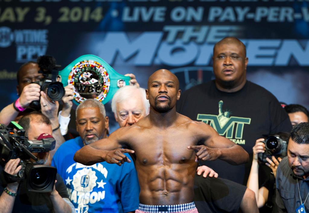 Pesaje Mayweather vs Maidana