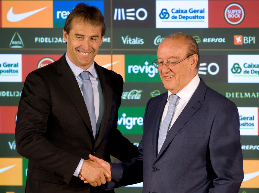 Lopetegui en su presentación con el equipo