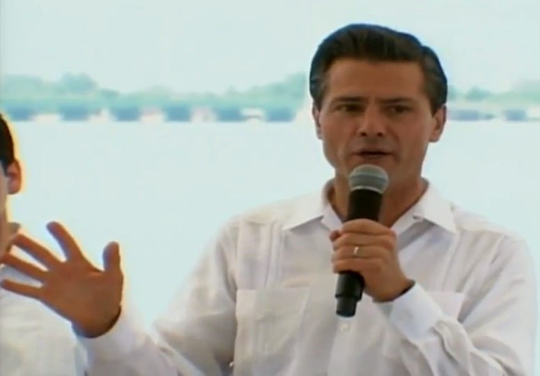 El presidente Enrique Peña Nieto en Campeche.