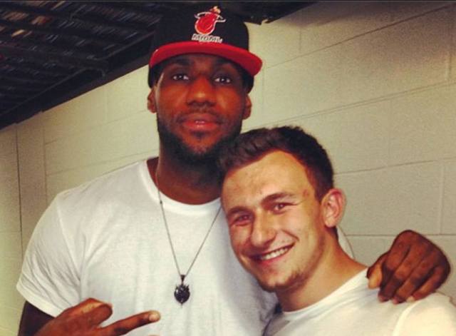 LeBron James y Johnny Manziel