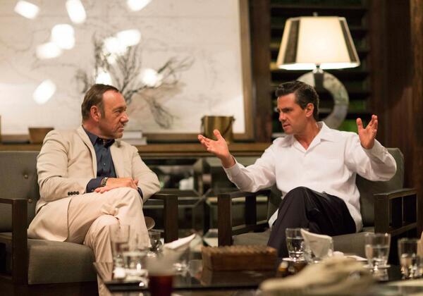 El Presidente coincidió con el protagonista de la serie 'House of Cards' en Cancún.