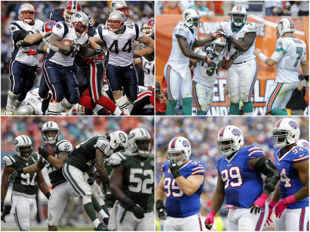 Patriotas, Delfines, Jets y Bills 