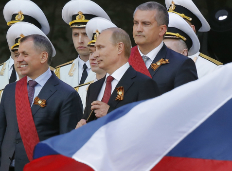 El presidente Putin en un discurso en Crimea, la primera vez que visita esa ciudad