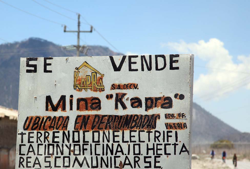 Anuncio de mina en venta en la región de Zacatepec.