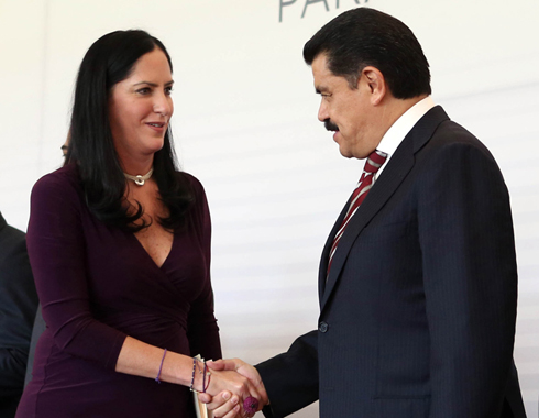 El gobernador recibió a Lía Limón, subsecretaria de la Segob. 