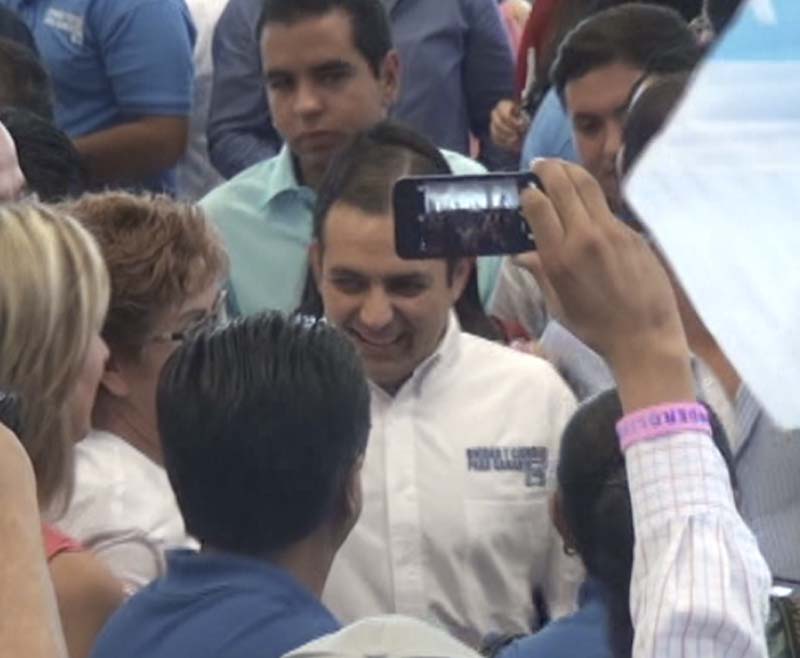 Cordero en las imágenes de sus simpatizantes.