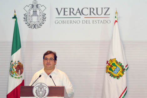 El gobernador del estado de Veracruz, Javier Duarte
