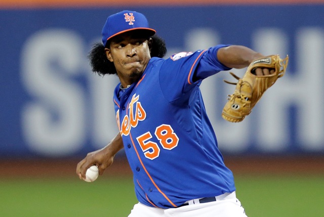 Jenry Mejía, pitcher de los Mets de Nueva York