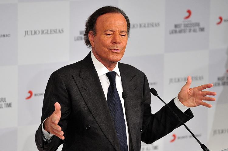 Julio Iglesias en su presentación en Londres. 