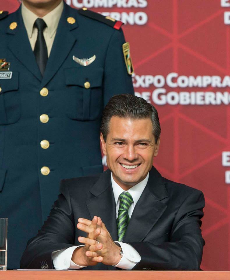 El presidente Enrique Peña Nieto durante la inauguración de la Expo Compras de Gobierno 2014.