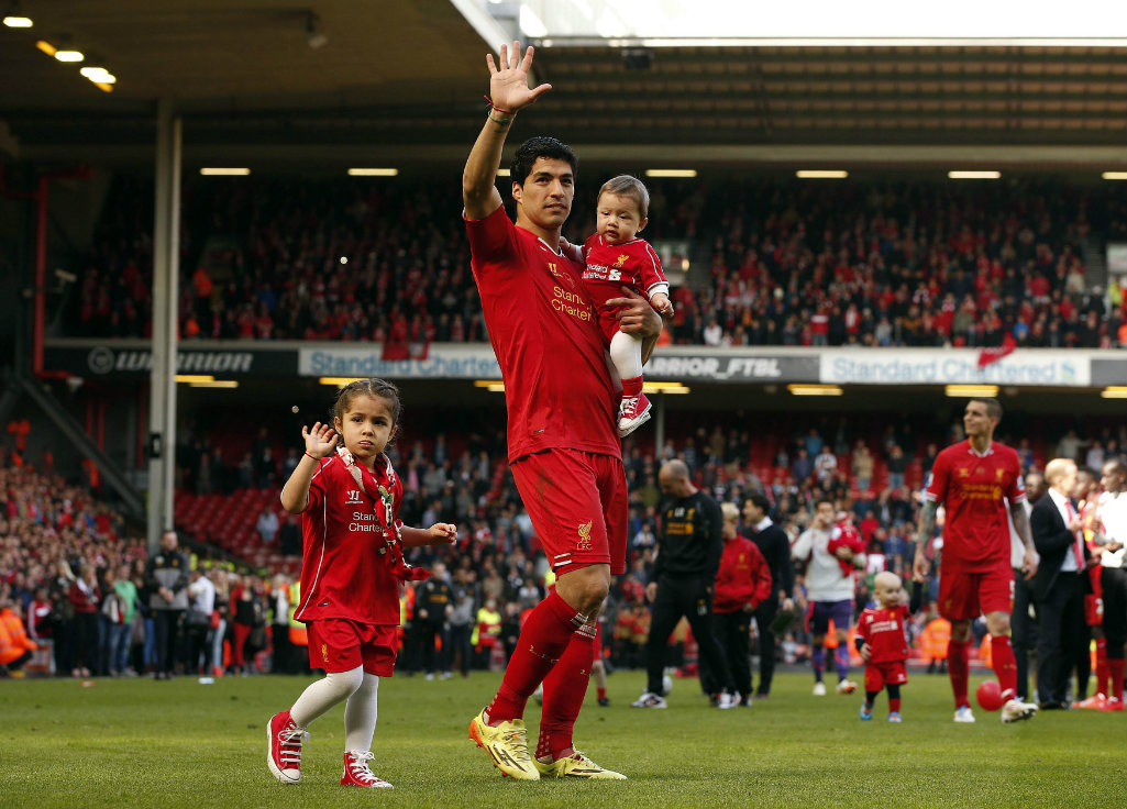 Luis Suárez con el Liverpool 