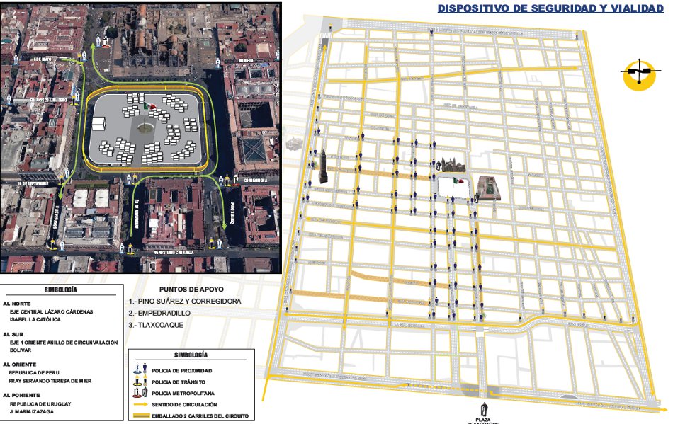 Así se efectuará el vallado de carriles y la disposición policiaca