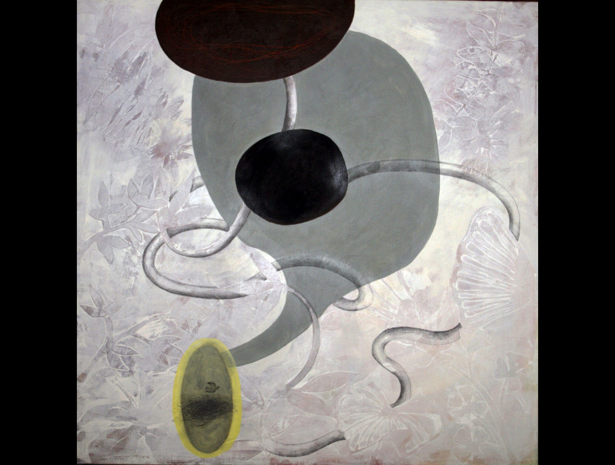 "A flor da pele", de Evelina Oliveira, una de las obras que integran la muestra de tributos artísticos dedicados a Joan Miró para frenar la subasta de