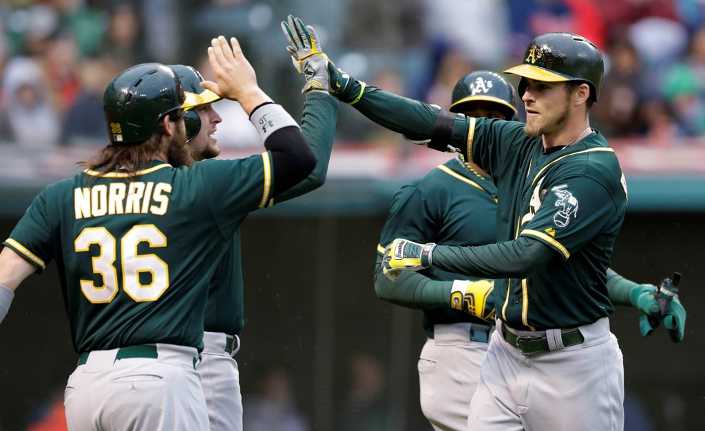 Los Atléticos de Oakland vencieron a los Indios de Cleveland