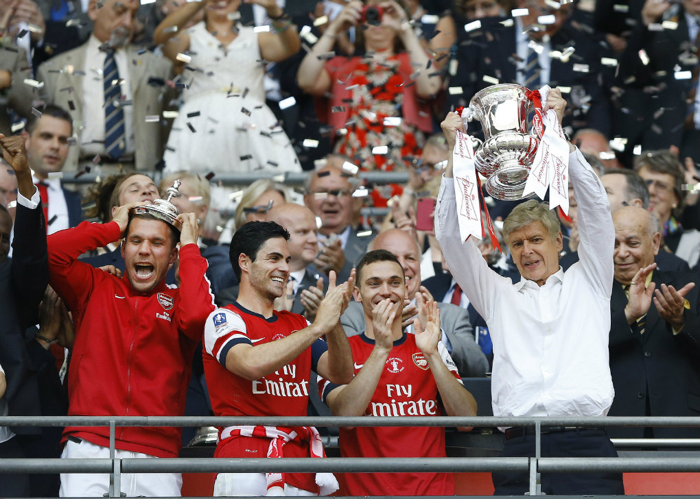 Arsene festejó un título con su Arsenal