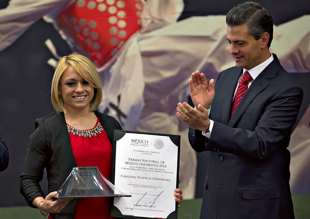 Carolina Valencia recibió en 2013 el Premio Nacional al Mérito Deportivo  
