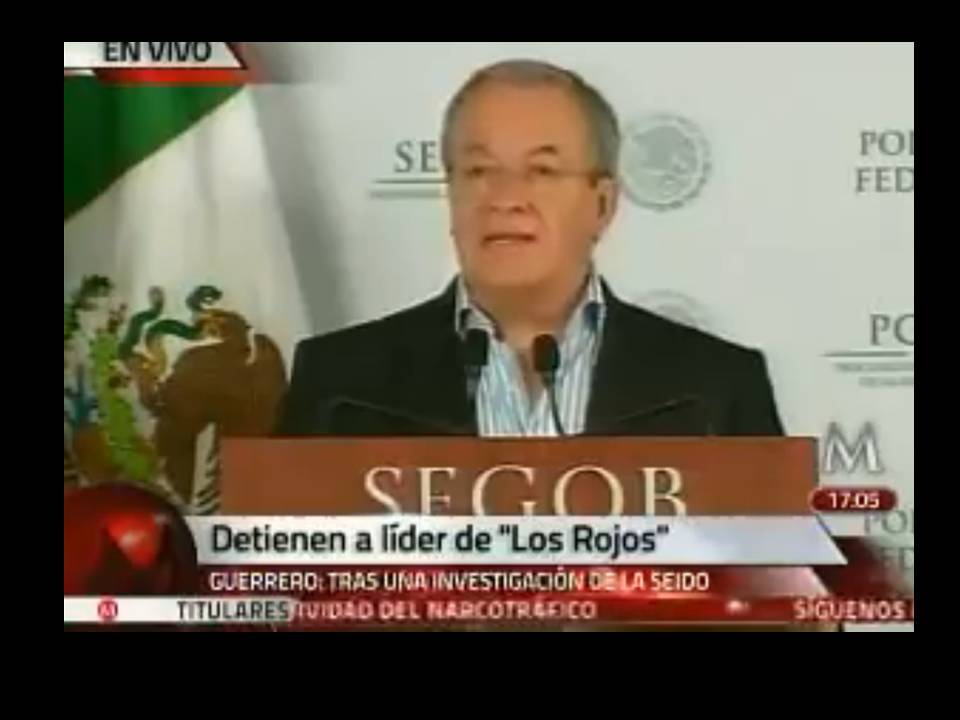 En un mensaje a medios, el comisionado Nacional de Seguridad Pública, Monte Alejandro Rubido García, informó que Nava Romero era el encargado del tras