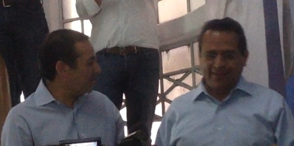 El candidato panista se reunió con Juan Manuel Oliva y el senador Javier Lozano para discutir los pormenores de la campaña por la dirigencia del parti