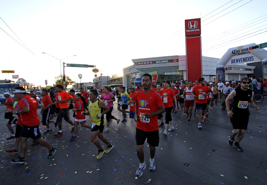 Mañana calurosa para la 10K Honda.