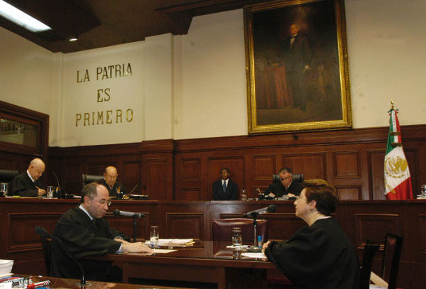 Sesión del pleno de la Suprema Corte de Justicia de la Nación para elegir a 32 aspirantes a magistrados electorales.