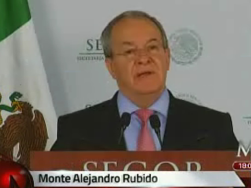 El comisionado Nacional de Seguridad, Monte Alejandro Rubido