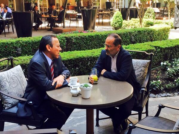 Éste fue el primer encuentro entre Zambrano y Madero tras la reelección del segundo como presidente nacional del PAN.