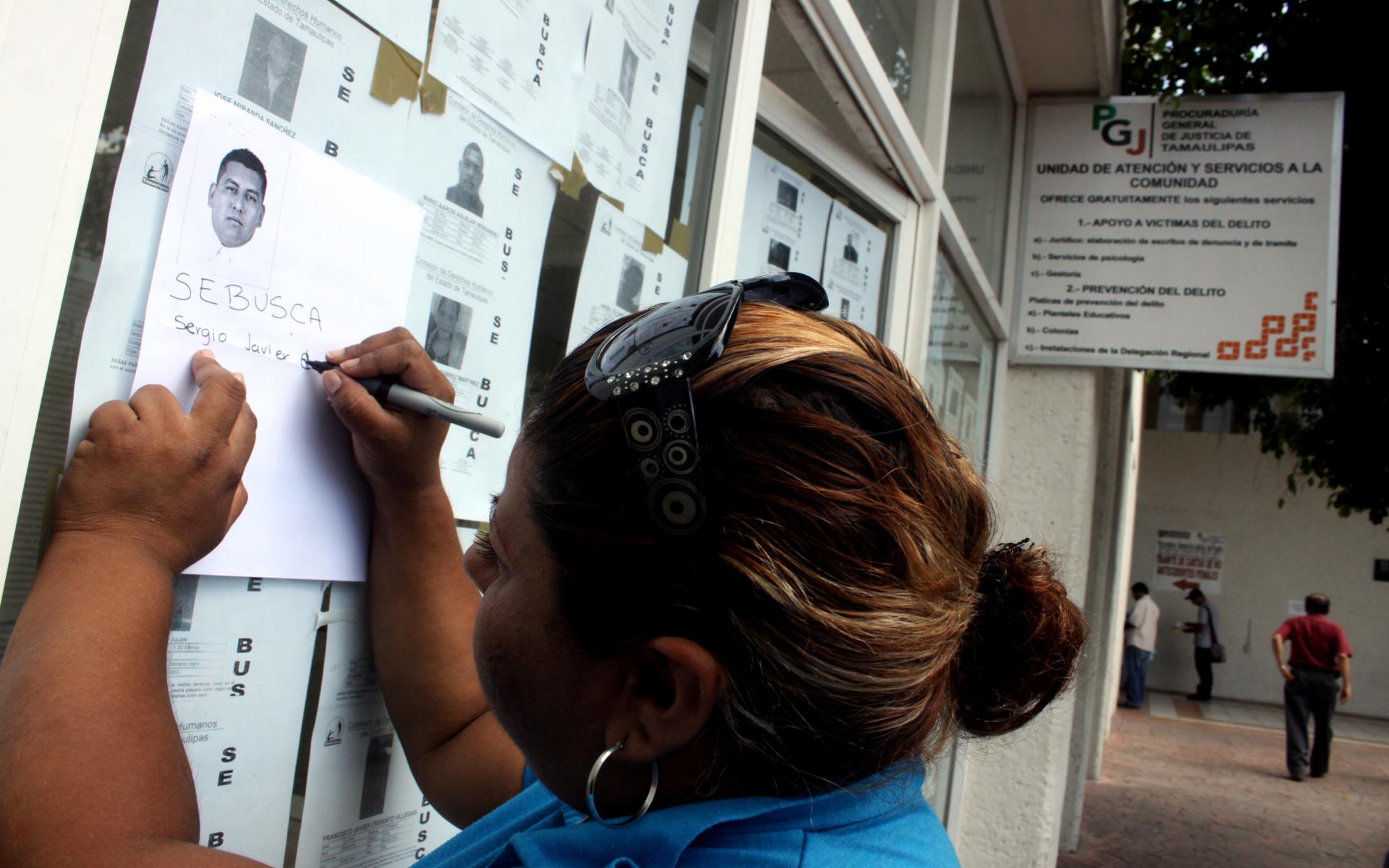 Tamaulipas es una entidad con alto número de personas desaparecidas.