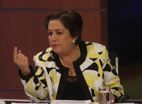 María Elena Chapa Hernández, presidenta del Instituto Estatal de las Mujeres. 