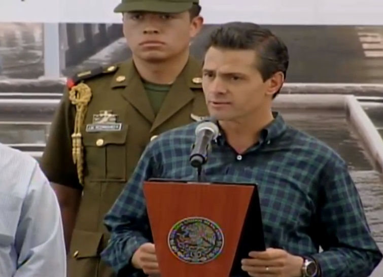 El presidente Enrique Peña Nieto, durante la Instalación de la Comisión Cuenca Tierra Caliente.