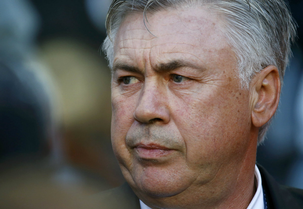 Carlo Ancelotti a la espera del inicio del juego (Final Champions) 