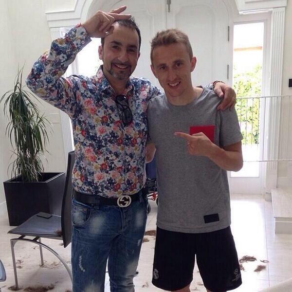 Luca Modric se corta el cabello luego de ganar la décima Champions para el Real Madrid 