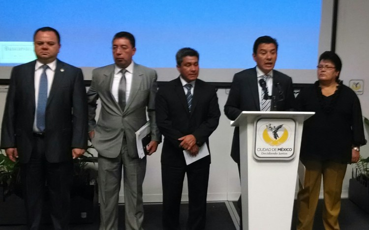 Los delegados de la zona oriente de la ciudad y el secretarion de Seguridad Pública del DF rindieron su informe de avances.