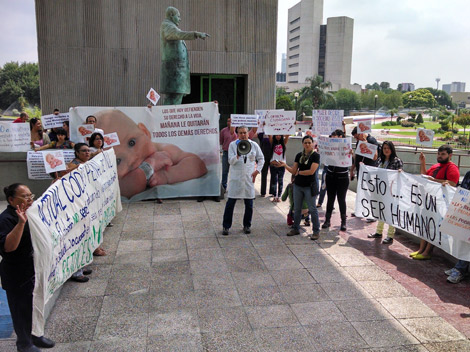 Representantes de Yo Soy Voz se manifestaron a favor de la iniciativa.