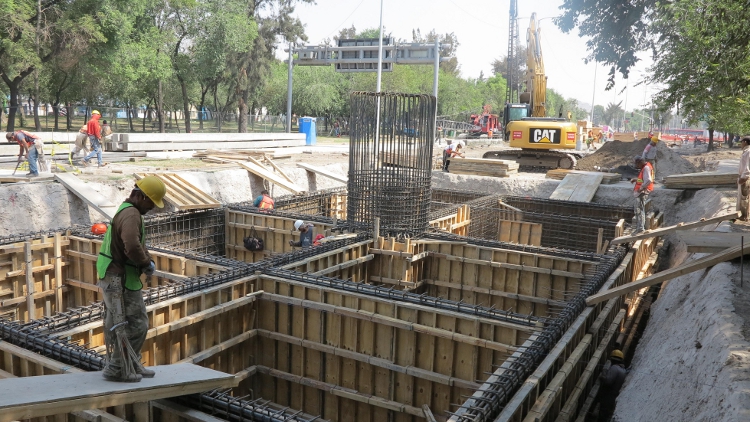 En tres semanas, la dependencia duplicó el avance de la obra.