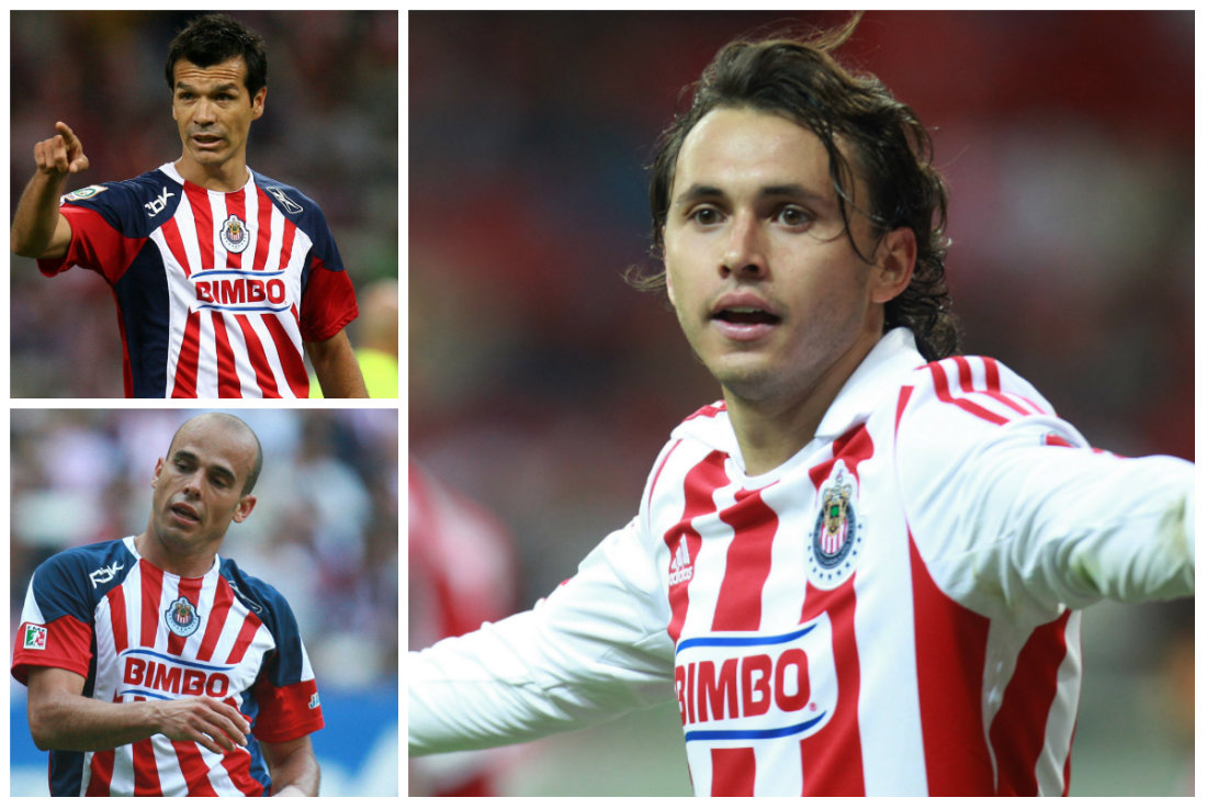 Jared Borgetti (2009), Carlos Ochoa (2009) y Omar Arellano (2007-2012)