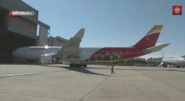Avión de la selección de España 