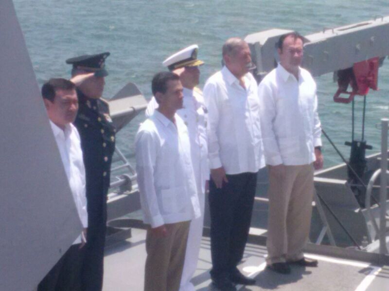 El Presidente Enrique Peña Nieto llegó a la zona sur como parte de la gira de trabajo que realizará por la zona sur de Tamaulipas.