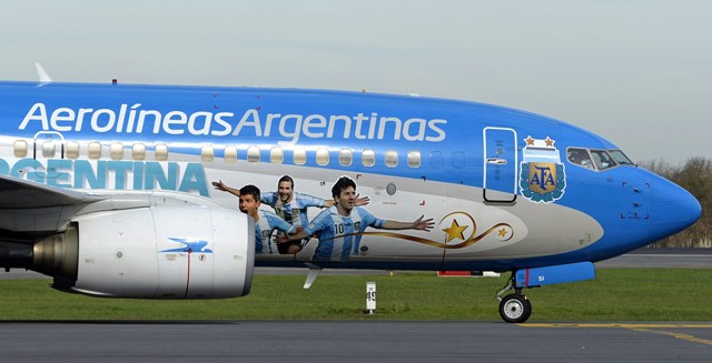 Aerolíneas Argentinas serán las encargadas de llevar a la selección de Argentina a Brasil 