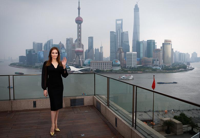 Angelina Jolie en China. 