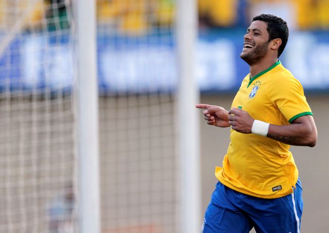 Hulk, delantero de la selección brasileña