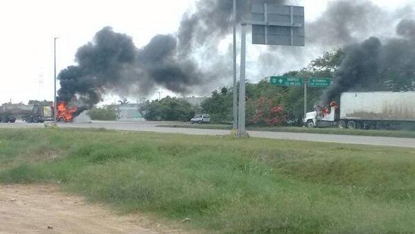 Se incendia pipa en carretera Tampico-Victoria