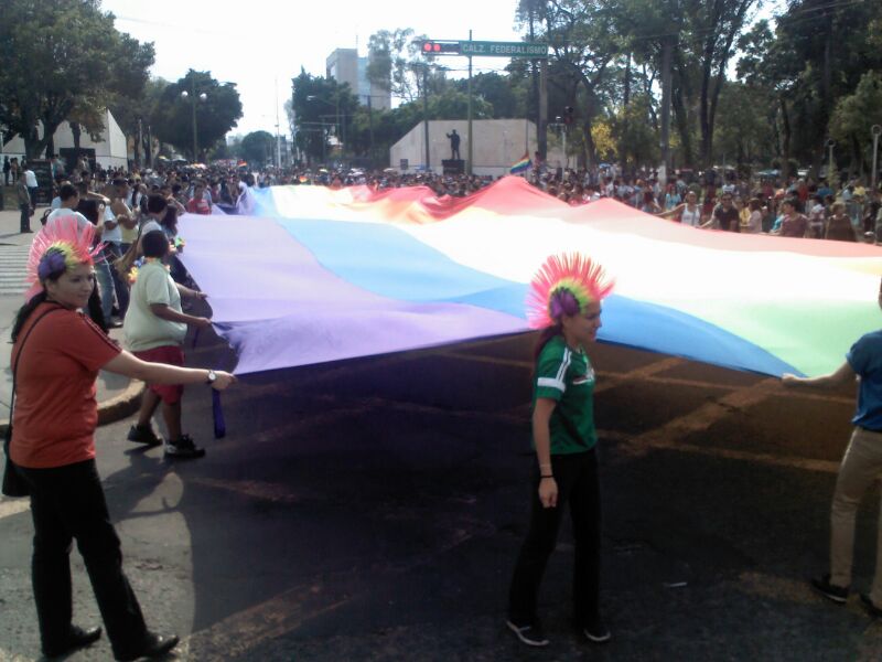 Los asientes recorrieron la Avenida Vallarta hasta la Plaza Liberación en donde continuó la fiesta multicolor. 