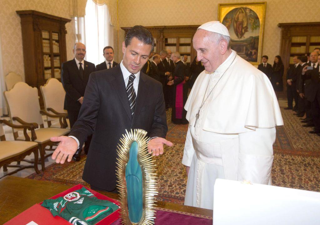 Enrique Peña Nieto con el papa Francisco.