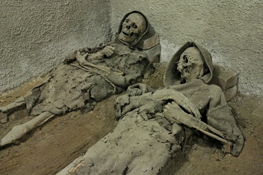 Las momias se formaron gracias al ambiente generado por la ventilación de la cripta subterránea del monasterio.
